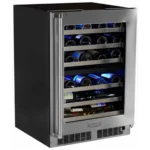 Marvel 24 Inch Built-in Dual Zone Wine Cooler MP24WDG4LS