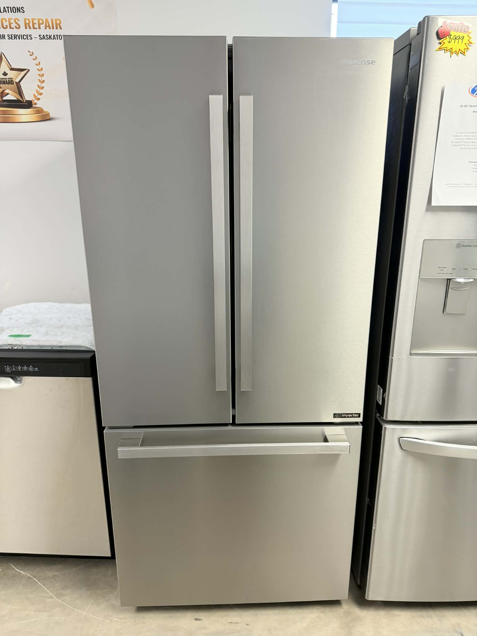 23294778-f28e-4a9a-88de-a2ee2a2e5918 Hisense 30" French Door 20.8 Cu.Ft Refrigerator RF210N6AHE - Image 1